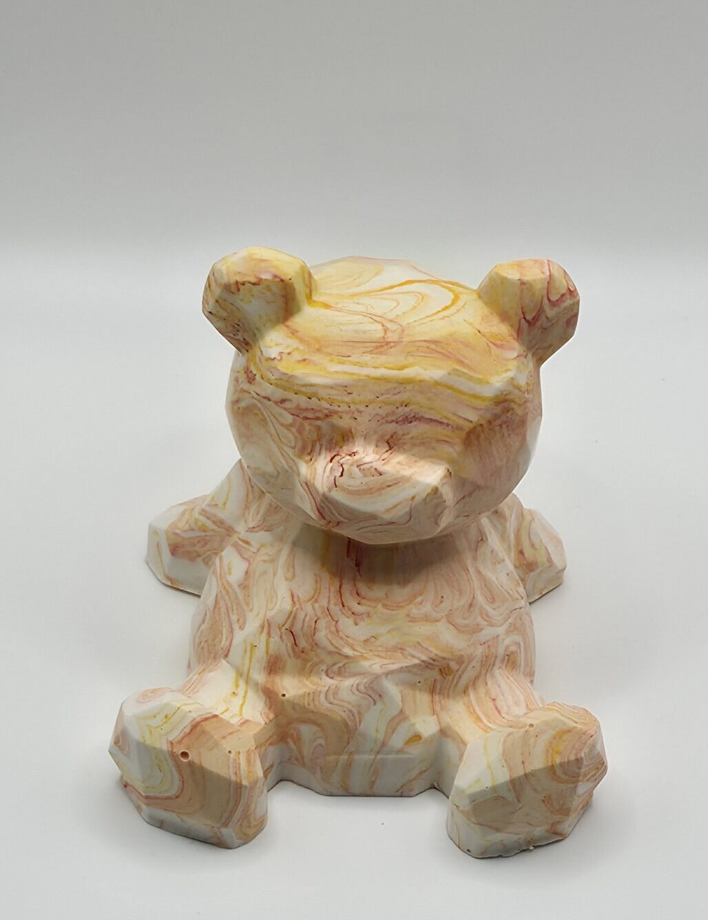 Ourson marbré jaune/orange